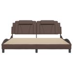 Casa si Gradina - Mobilier - Paturi si accesorii - Paturi - Cadru de pat cu tablie, maro, 180x200 cm, piele ecologica - Infinity.ro