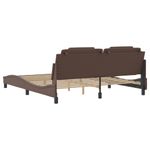 Casa si Gradina - Mobilier - Paturi si accesorii - Paturi - Cadru de pat cu tablie, maro, 180x200 cm, piele ecologica - Infinity.ro