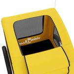 Petshop - Accesorii petshop - Culcusuri si custi - Genti si articole transport - Remorca de bicicleta animale companie galben textil oxford/fier, mărime 137x68x72 cm - Infinity.ro