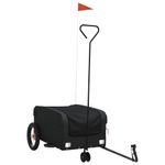 Sport si Outdoor - Ciclism - Accesorii pentru biciclete - Remorci biciclete - Remorca pentru biciclete, negru, 30 kg, fier, mărime 122x53x53 cm - Infinity.ro