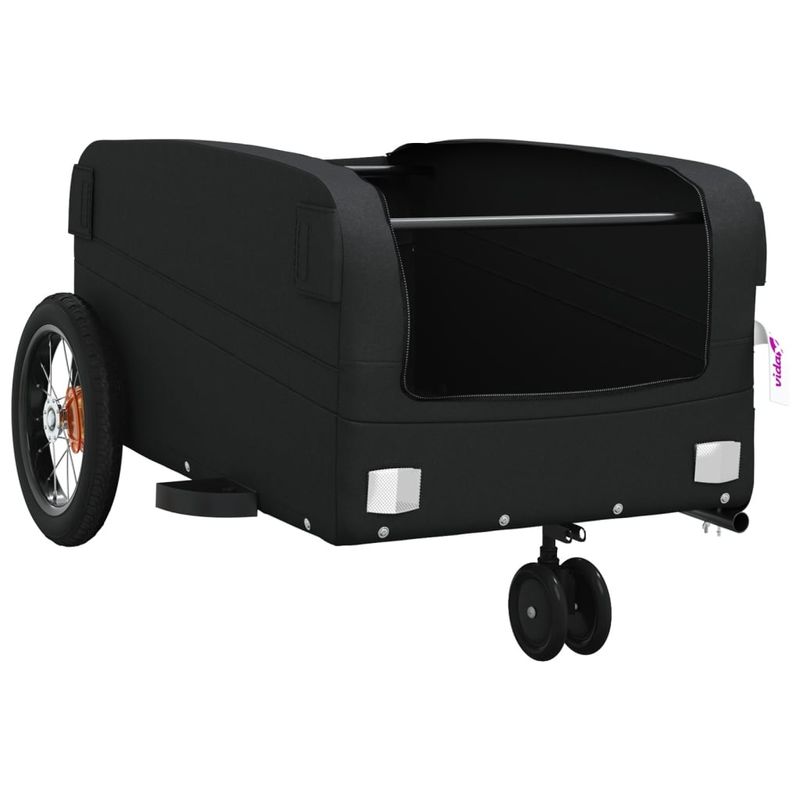 Sport si Outdoor - Ciclism - Accesorii pentru biciclete - Remorci biciclete - Remorca pentru biciclete, negru, 30 kg, fier, mărime 122x53x53 cm - Infinity.ro