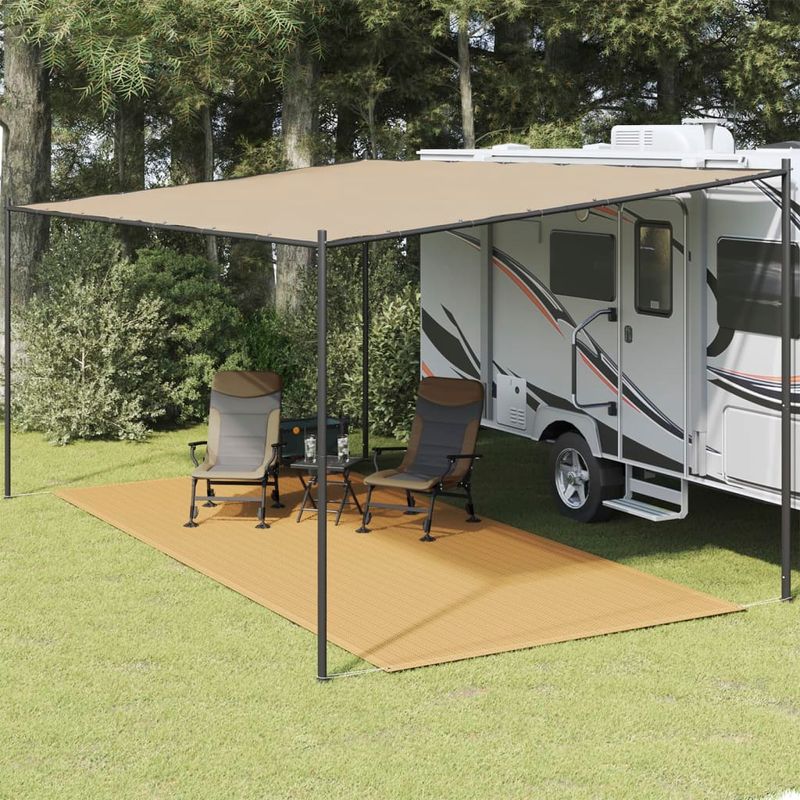 Sport si Outdoor - Camping - Accesorii corturi - Covor pentru cort, nisipiu, 250x600 cm, HDPE - Infinity.ro