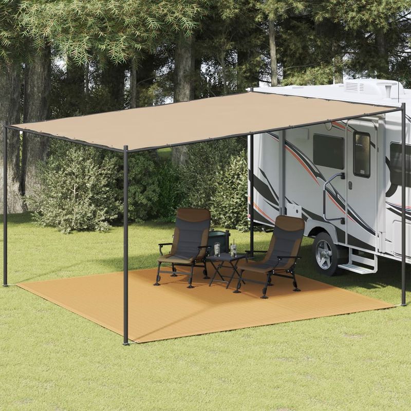 Sport si Outdoor - Camping - Accesorii corturi - Covor pentru cort, nisipiu, 400x400 cm, HDPE - Infinity.ro