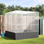 Petshop - Accesorii petshop - Culcusuri si custi - Tarcuri si colivii - Voliera de pasari, 211x207x212 cm, otel - Infinity.ro