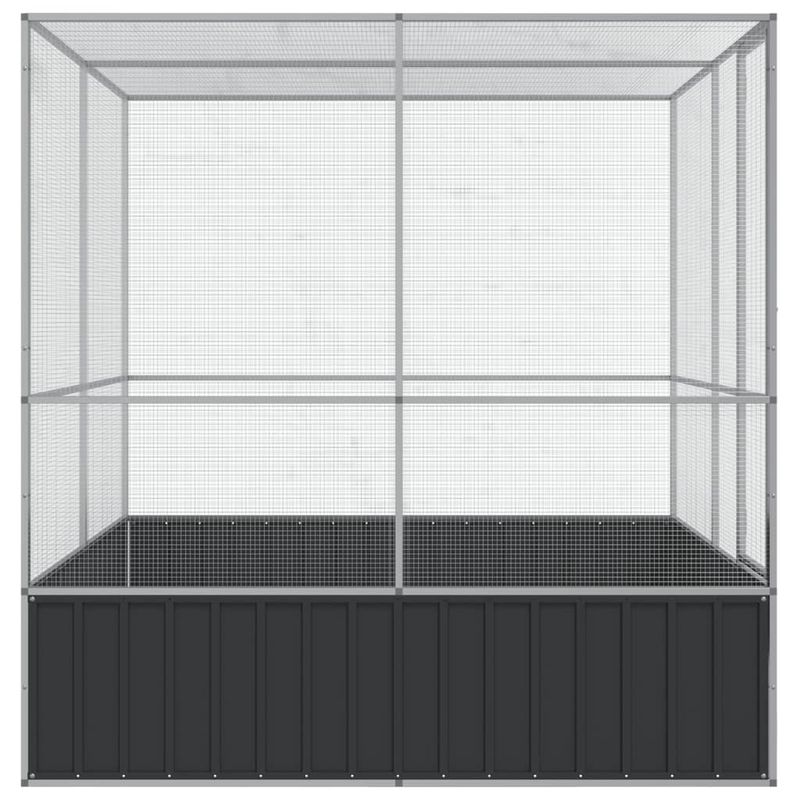 Petshop - Accesorii petshop - Culcusuri si custi - Tarcuri si colivii - Voliera de pasari, 211x207x212 cm, otel - Infinity.ro