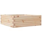 Casa si Gradina - Gradinarit si plante - Plante si ghivece - Ghivece si suporturi - Jardiniera de gradina, 70x70x23 cm, lemn masiv de pin - Infinity.ro