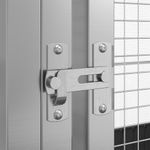 Petshop - Accesorii petshop - Culcusuri si custi - Tarcuri si colivii - Voliera de pasari cu extensie, argintiu, 1246x414x212 cm, otel - Infinity.ro