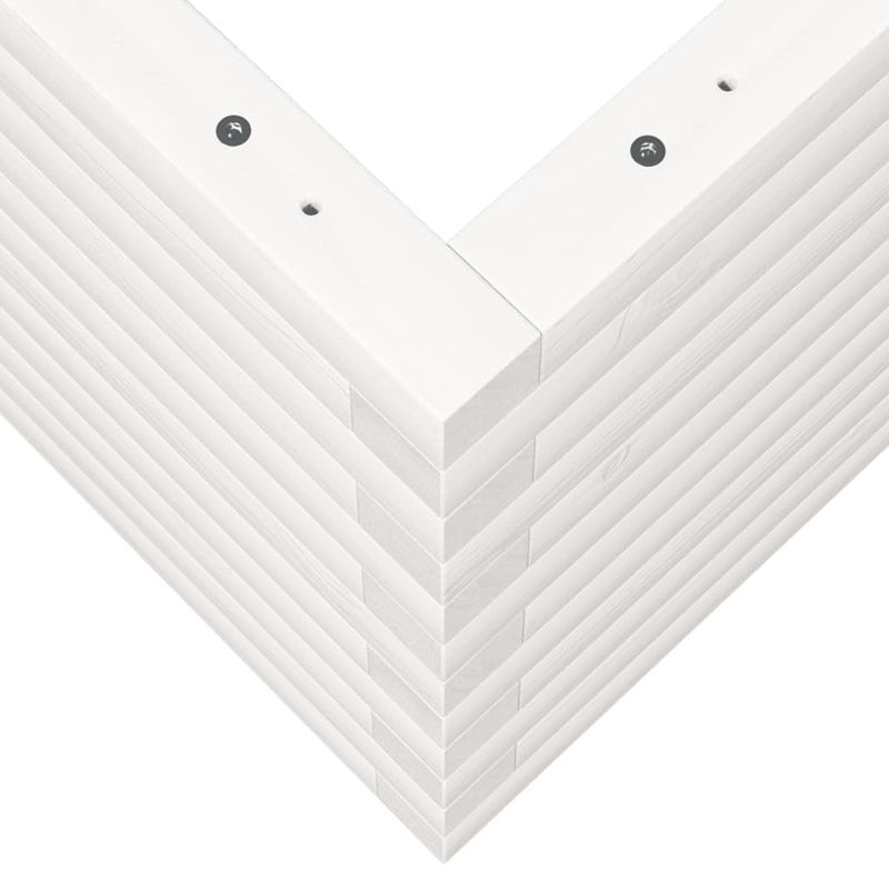 Casa si Gradina - Gradinarit si plante - Plante si ghivece - Ghivece si suporturi - Jardiniera de gradina, alb, 90x40x45,5 cm, lemn masiv de pin - Infinity.ro