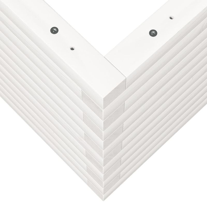 Casa si Gradina - Gradinarit si plante - Plante si ghivece - Ghivece si suporturi - Jardiniera de gradina, alb, 110x40x45,5 cm, lemn masiv de pin - Infinity.ro