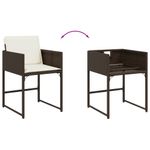 Casa si Gradina - Gradina si terasa - Mobilier exterior - Seturi mobila gradina - Set mobilier de gradina cu perne, 11 piese, maro, poliratan - Infinity.ro