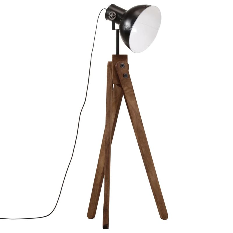 Casa si Gradina - Corpuri si surse de iluminat - Veioze si lampi - Lampadare - Lampa de podea 25 W, negru, 45x45x120 cm, E27 - Infinity.ro