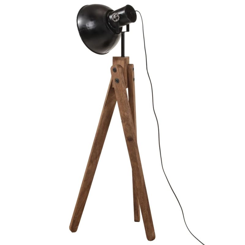 Casa si Gradina - Corpuri si surse de iluminat - Veioze si lampi - Lampadare - Lampa de podea 25 W, negru, 45x45x120 cm, E27 - Infinity.ro