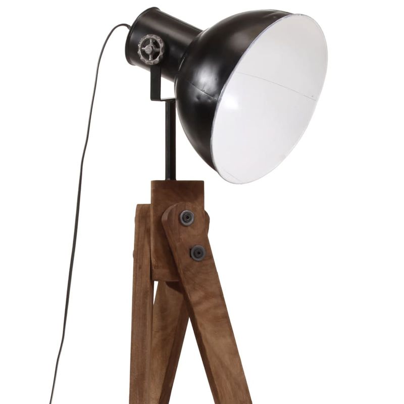 Casa si Gradina - Corpuri si surse de iluminat - Veioze si lampi - Lampadare - Lampa de podea 25 W, negru, 45x45x120 cm, E27 - Infinity.ro
