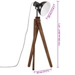 Casa si Gradina - Corpuri si surse de iluminat - Veioze si lampi - Lampadare - Lampa de podea 25 W, negru, 45x45x120 cm, E27 - Infinity.ro