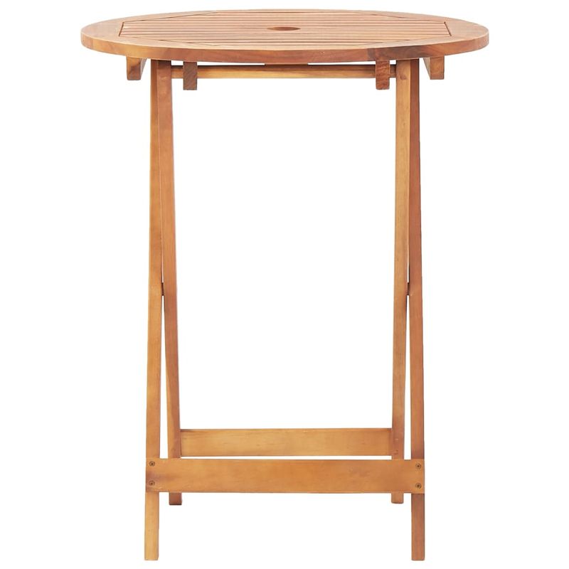 Casa si Gradina - Gradina si terasa - Mobilier exterior - Seturi mobila gradina - Set mobilier bistro, 3 piese, negru, poliratan si lemn masiv - Infinity.ro