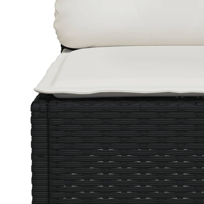 Casa si Gradina - Gradina si terasa - Mobilier exterior - Seturi mobila gradina - Set mobilier de gradina cu perne, 9 piese, negru, poliratan - Infinity.ro