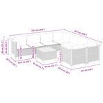 Casa si Gradina - Gradina si terasa - Mobilier exterior - Seturi mobila gradina - Set mobilier de gradina cu perne, 9 piese, negru, poliratan - Infinity.ro