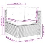 Casa si Gradina - Gradina si terasa - Mobilier exterior - Seturi mobila gradina - Set mobilier de gradina cu perne, 9 piese, negru, poliratan - Infinity.ro