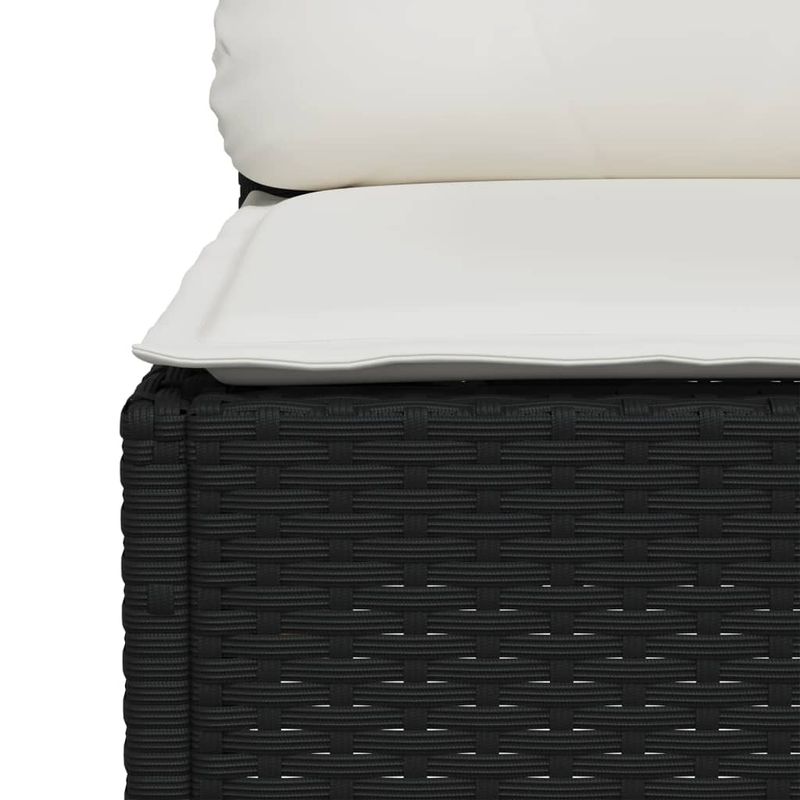 Casa si Gradina - Gradina si terasa - Mobilier exterior - Seturi mobila gradina - Set mobilier de gradina cu perne, 5 piese, negru, poliratan - Infinity.ro