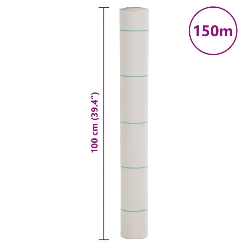 Casa si Gradina - Gradinarit si plante - Sere si solarii - Membrana antiburuieni, alb, 1x150 m, PP - Infinity.ro