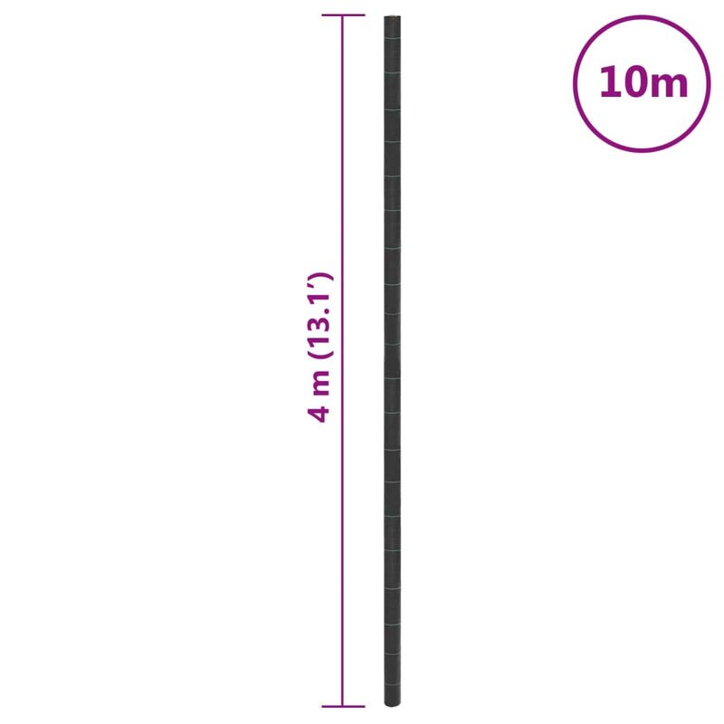 Casa si Gradina - Gradinarit si plante - Sere si solarii - Membrana antiburuieni, negru, 4x10 m, PP - Infinity.ro