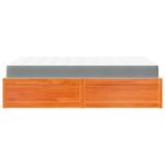 Casa si Gradina - Mobilier - Paturi si accesorii - Paturi - Pat cu saltea, maro ceruit, 140x190 cm, lemn masiv pin - Infinity.ro