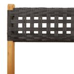 Casa si Gradina - Gradina si terasa - Mobilier exterior - Scaune si sezlonguri gradina - Scaune gradina pliabile 4 buc., negru, poliratan si lemn masiv - Infinity.ro