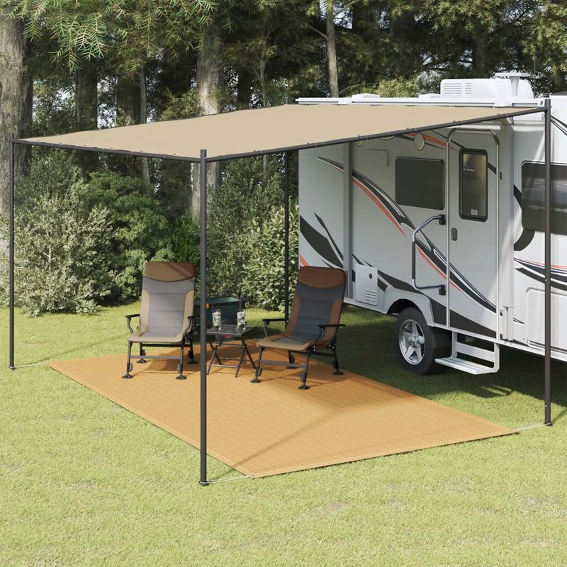 Sport si Outdoor - Camping - Accesorii corturi - Covor pentru cort, nisipiu, 200x400 cm, HDPE - Infinity.ro
