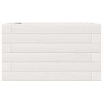 Casa si Gradina - Gradinarit si plante - Plante si ghivece - Ghivece si suporturi - Jardiniera de gradina, alb, 40x40x23 cm, lemn masiv de pin - Infinity.ro