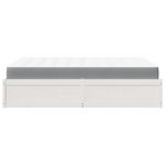Casa si Gradina - Mobilier - Paturi si accesorii - Paturi - Pat cu saltea, alb, 160x200 cm, lemn masiv pin - Infinity.ro