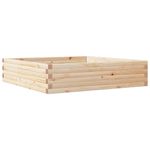 Casa si Gradina - Gradinarit si plante - Plante si ghivece - Ghivece si suporturi - Jardiniera de gradina, 100x100x23 cm, lemn masiv de pin - Infinity.ro