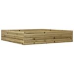 Casa si Gradina - Gradinarit si plante - Plante si ghivece - Ghivece si suporturi - Jardiniera de gradina, 110x110x23 cm, lemn de pin impregnat - Infinity.ro