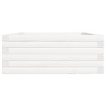 Casa si Gradina - Gradinarit si plante - Plante si ghivece - Ghivece si suporturi - Jardiniera de gradina, alb, 90x60x23 cm, lemn masiv de pin - Infinity.ro