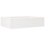 Casa si Gradina - Gradinarit si plante - Plante si ghivece - Ghivece si suporturi - Jardiniera de gradina, alb, 90x60x23 cm, lemn masiv de pin - Infinity.ro