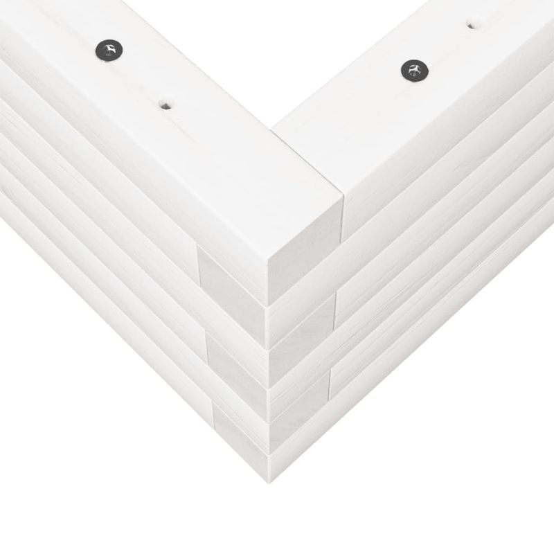 Casa si Gradina - Gradinarit si plante - Plante si ghivece - Ghivece si suporturi - Jardiniera de gradina, alb, 90x60x23 cm, lemn masiv de pin - Infinity.ro