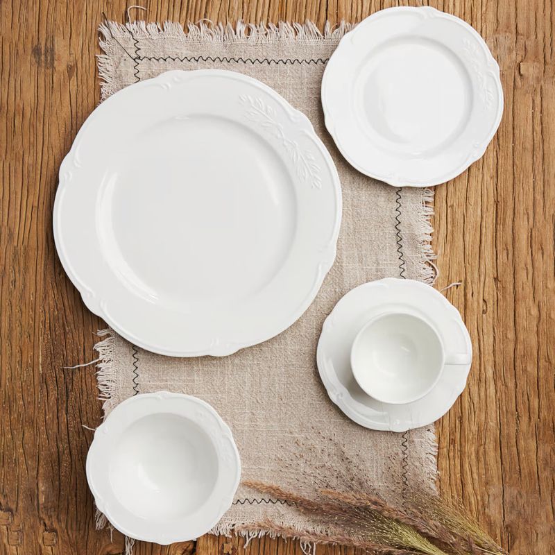 Casa si Gradina - Bucatarie si vesela - Vesela si tacamuri - Farfurii si boluri - Farfurie plata 26.5 cm, portelan, AMBITION Pola - Infinity.ro