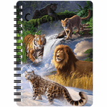 Carti si Birotica - Papetarie - Agende si calendare - Agende si carnete - Carnetel zoo cu spirala 3D "LiveLife - Big cats expedition" - Infinity.ro
