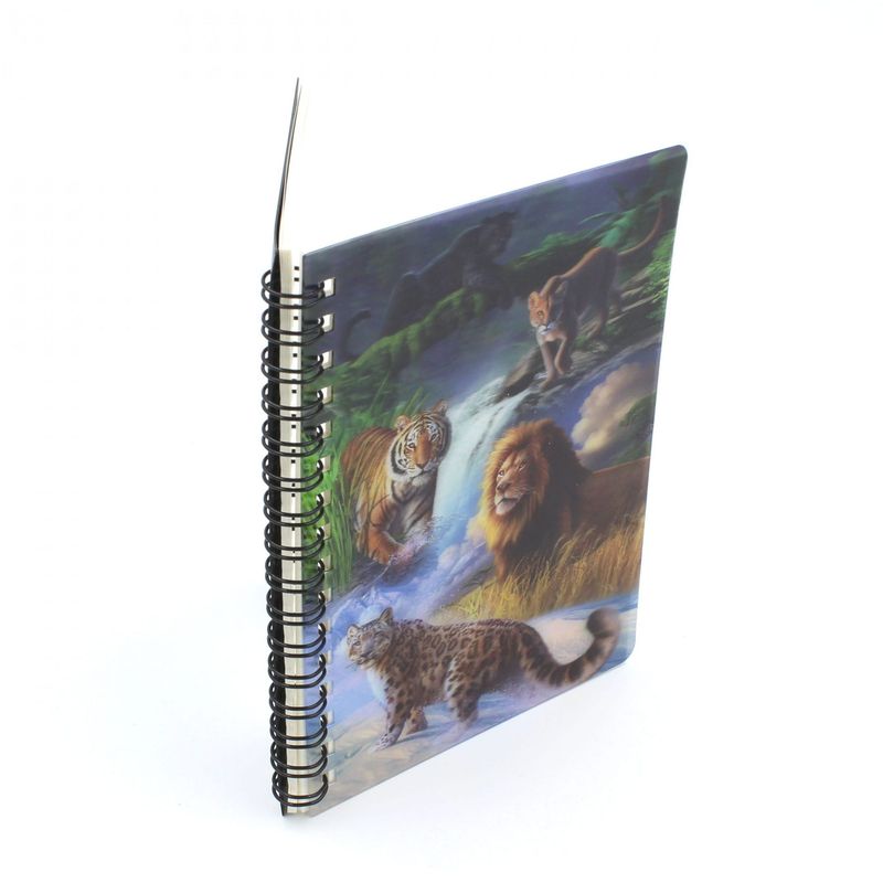 Carti si Birotica - Papetarie - Agende si calendare - Agende si carnete - Carnetel zoo cu spirala 3D "LiveLife - Big cats expedition" - Infinity.ro