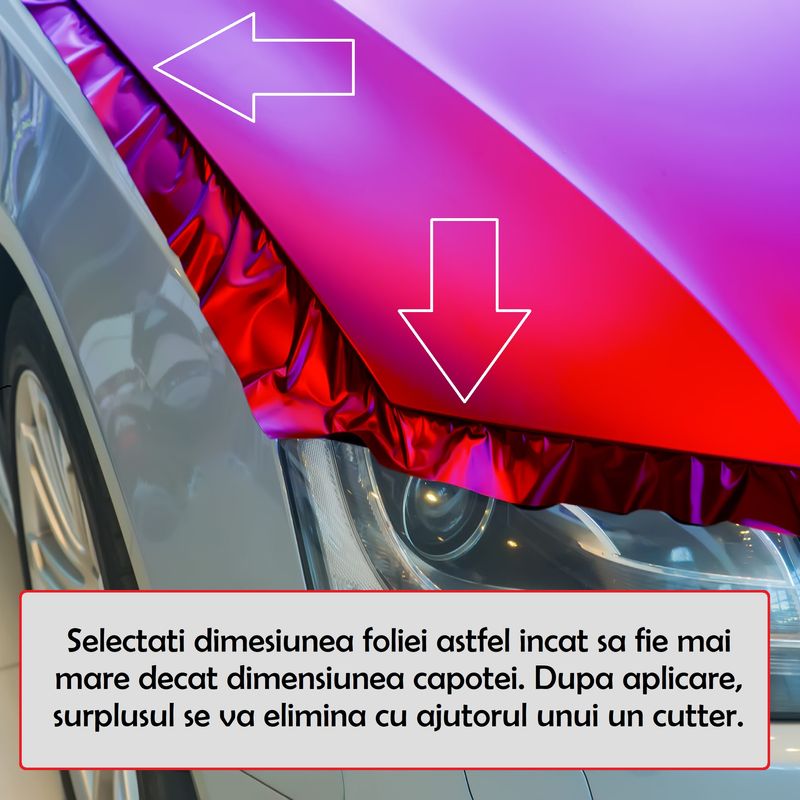 Auto si Moto - Piese auto si accesorii - Piese auto - Tuning - Folie Capota Auto "Hood Art" rezistenta la exterior, marime M (165 x 120cm) - Cod: AVX-CAPOTA-017M - Infinity.ro