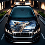 Auto si Moto - Piese auto si accesorii - Piese auto - Tuning - Folie Capota Auto "Hood Art" rezistenta la exterior, marime S (150 x 110cm) - Cod: AVX-CAPOTA-030S - Infinity.ro