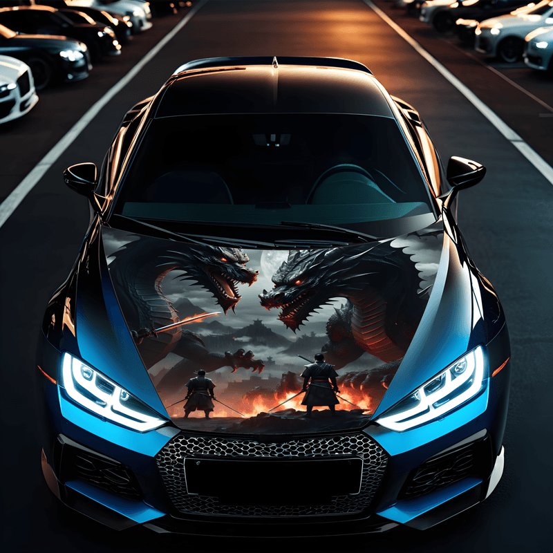 Auto si Moto - Piese auto si accesorii - Piese auto - Tuning - Folie Capota Auto "Hood Art" rezistenta la exterior, marime L (180 x 130cm) - Cod: AVX-CAPOTA-022L - Infinity.ro