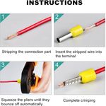 Casa si Gradina - Electrice - Tablouri electrice si accesorii - Set 1200 pini terminali BYNOVIS®, Ferule pentru sertizare, Pini de capat pentru conductori electrici, 0,5 - 16 mm², Izolatie plastic ignifug, Cutie compartimentata, Compatibil cu cleste pentru sertiza - Infinity.ro