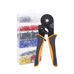 Casa si Gradina - Electrice - Tablouri electrice si accesorii - Set 1200 pini terminali BYNOVIS®, Ferule pentru sertizare, Pini de capat pentru conductori electrici, 0,5 - 16 mm², Izolatie plastic ignifug, Cutie compartimentata, Compatibil cu cleste pentru sertiza - Infinity.ro