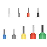 Casa si Gradina - Electrice - Tablouri electrice si accesorii - Set 1200 pini terminali BYNOVIS®, Ferule pentru sertizare, Pini de capat pentru conductori electrici, 0,5 - 16 mm², Izolatie plastic ignifug, Cutie compartimentata, Compatibil cu cleste pentru sertiza - Infinity.ro