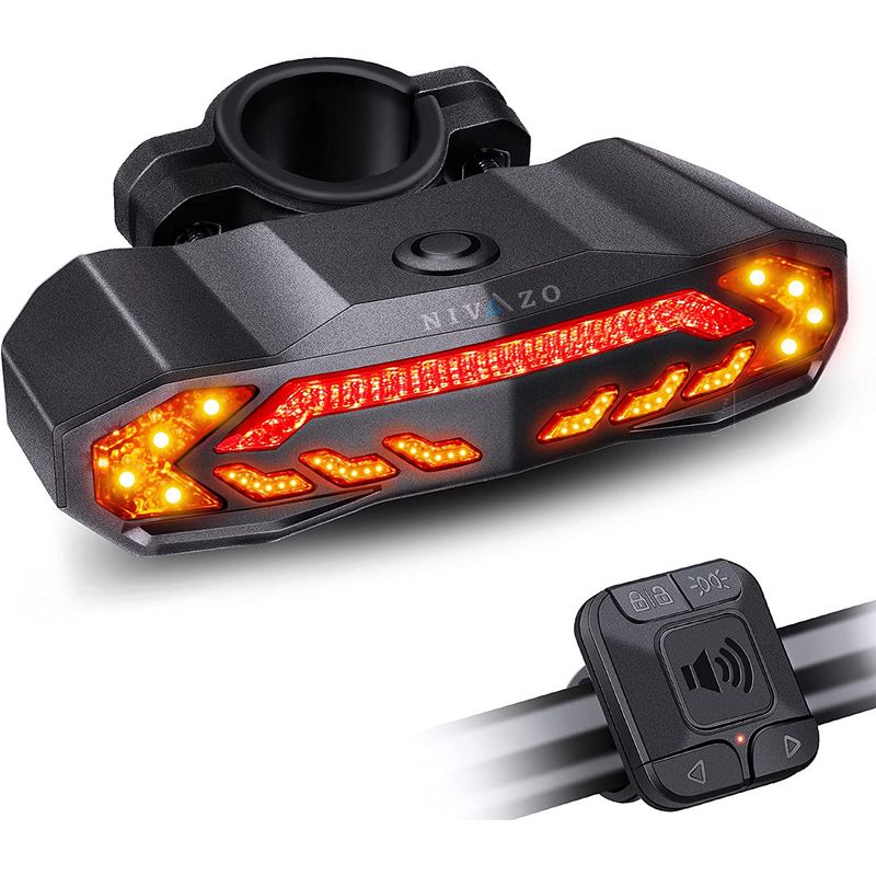 Casa si Gradina - Electrice - Smart Home - Alarme si accesorii - Alarma anti furt pentru biciclete 110 db, Nivazo, 6 moduri iluminat, reincarcabila prin USB, senzor de franare, senzor de vibratii, impermeabila IP54 - Infinity.ro