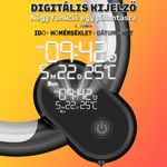 Casa si Gradina - Corpuri si surse de iluminat - Veioze si lampi - Lampi de veghe - Lampa LED inteligenta Nivazo Sense, 12 sunete naturale, 3 sunete pentru adormire, acumulator 120mAh, iluminare RGB, afisaj ceas, temperatura, data, saptamana, control prin aplicatie, negru - Infinity.ro