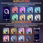 Casa si Gradina - Corpuri si surse de iluminat - Veioze si lampi - Lampi de veghe - Lampa LED inteligenta Nivazo Sense, 12 sunete naturale, 3 sunete pentru adormire, acumulator 120mAh, iluminare RGB, afisaj ceas, temperatura, data, saptamana, control prin aplicatie, negru - Infinity.ro