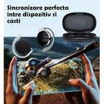 TV, Audio-Video si Foto - Portabile audio - Casti audio - Casti wireless Nivero® Pro Run, perfecte pentru alergat, cu autonomie de 50 h, control prin atingere, tehnologie ENC, microfon dual si protectie impotriva apei - Infinity.ro