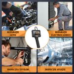 Auto si Moto - Reparatii si depanare - Scule auto - Scule si truse auto - Camera Endoscopica Nivazo Flex, Camera flexibila, Ecran 5.0 Inch HD , 8+1 lumini LED pentru vizualizarea perfecta a locurilor intunecate inguste si umede, baterie 2000mAh - Infinity.ro