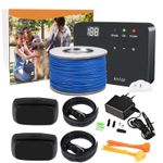 Petshop - Accesorii petshop - Culcusuri si custi - Tarcuri si colivii - Gard invizibil pentru caini NVZ-862, 2 zgarzi cu transmitator, rezistenta la apa, sistem gard invizibil, suprafata maxima 5000 mp, rola cablu delimitare 200m - Infinity.ro